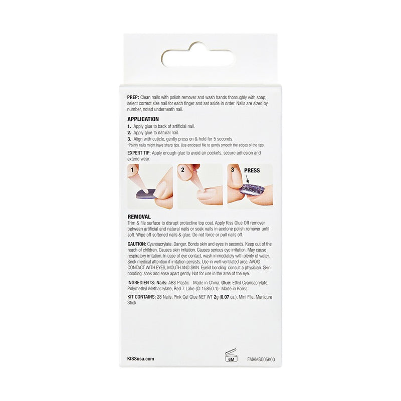KISS Products Gel Fantasy Magnetic Fake Nails - North Coast - 31ct