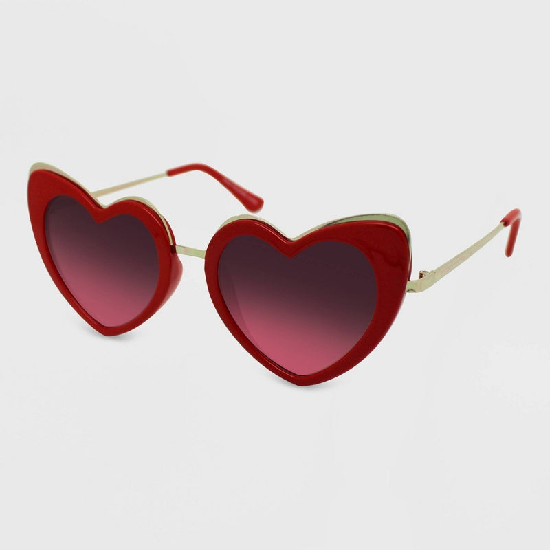 Women's Heart Sunglasses - Wild Fable Red