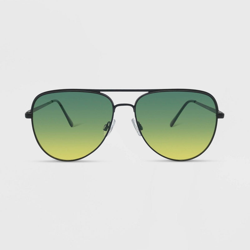 Women's Metal Aviator Sunglasses - Wild Fable Black