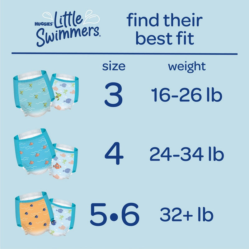 Huggies Little Swimmers Baby Swim Disposable Diapers - Size 4 - 36ct