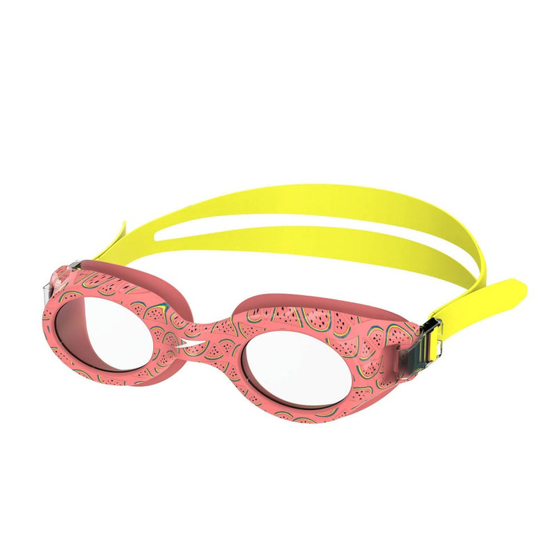 Speedo Junior Glide Print Swim Goggles - Yellow/Pink Watermelon