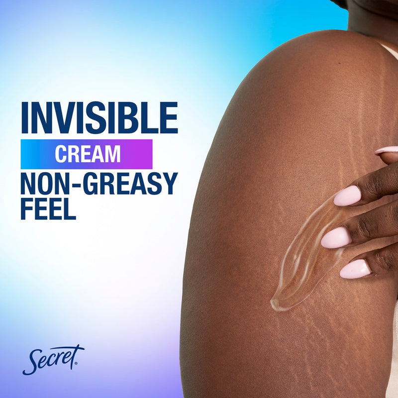 Secret Whole Body Aluminum Free Deodorant Clear Cream - Peach & Vanilla - 3.0oz