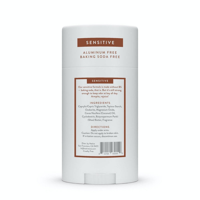 Native Sensitive Deodorant - Coconut & Vanilla - No Baking Soda - 2.65 oz