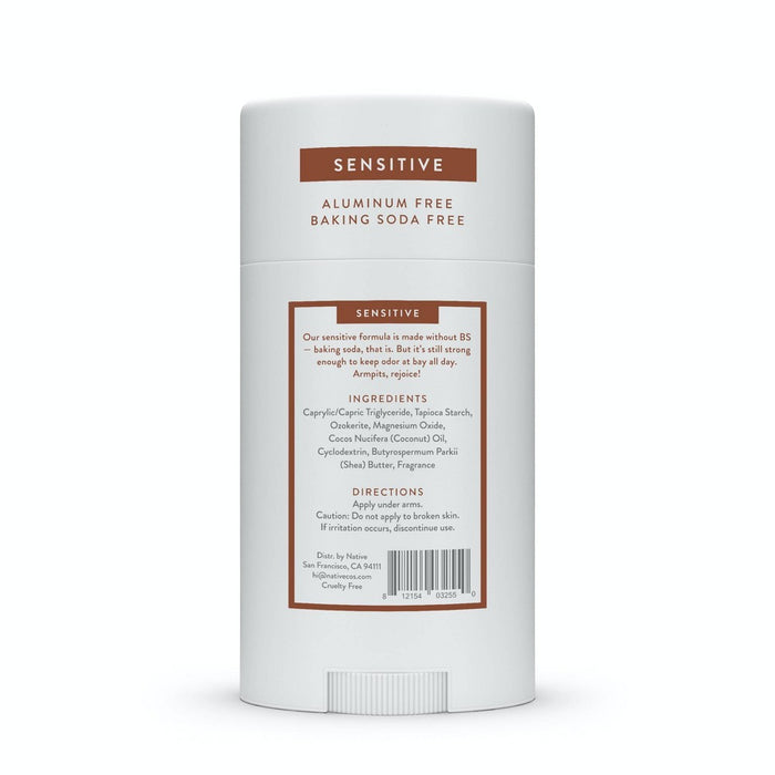 Native Sensitive Deodorant - Coconut & Vanilla - No Baking Soda - 2.65 oz