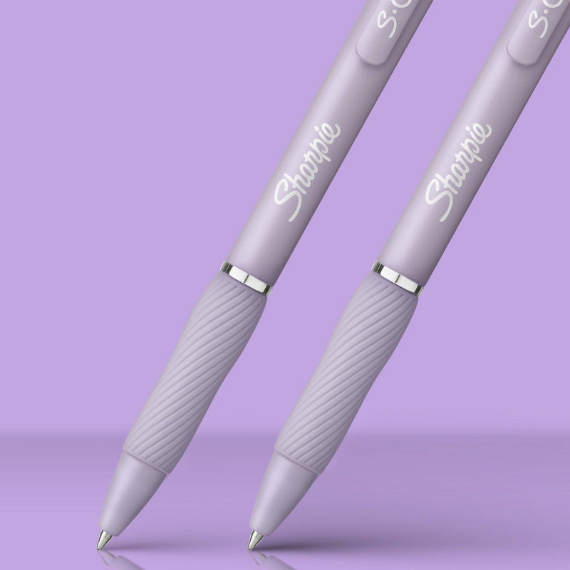 Sharpie 4pk Gel Pens Black Ink 0.7mm Medium Tip Violet Barrel