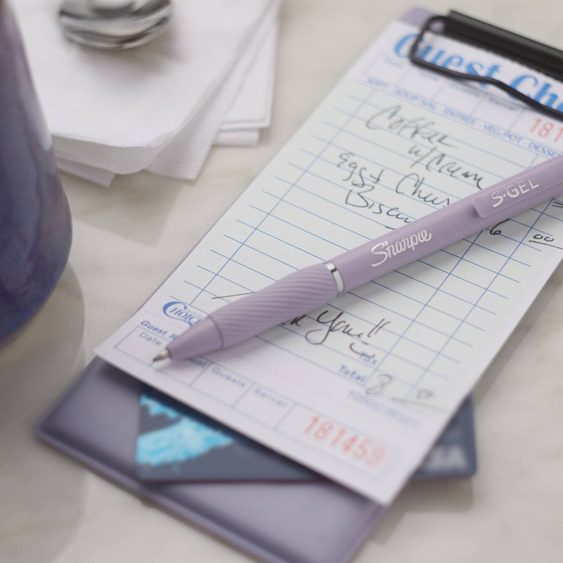 Sharpie 4pk Gel Pens Black Ink 0.7mm Medium Tip Violet Barrel