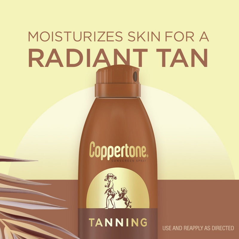 Coppertone Tanning Sunscreen Spray - Water Resistant Spray Sunscreen - SPF 15 - 5.5oz