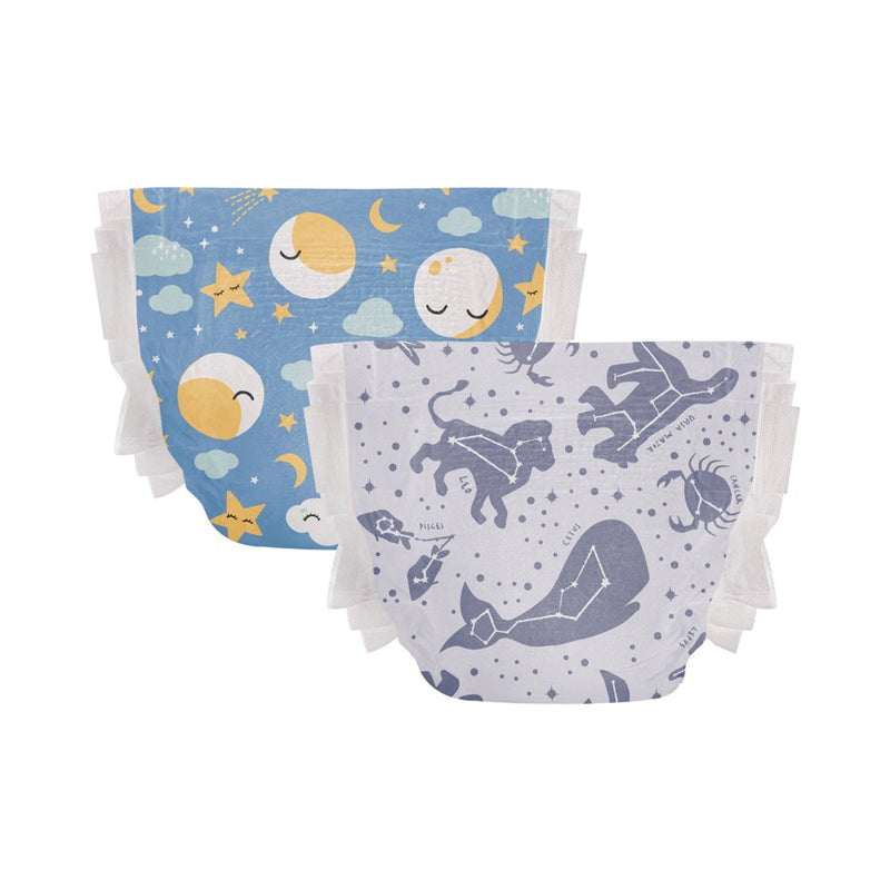 The Honest Company Clean Conscious Disposable Overnight Diapers Cozy Cloud + Star Signs - Size 5 - 40ct