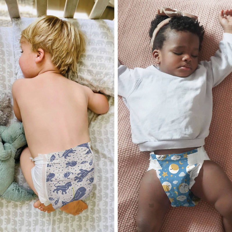 The Honest Company Clean Conscious Disposable Overnight Diapers Cozy Cloud + Star Signs - Size 5 - 40ct