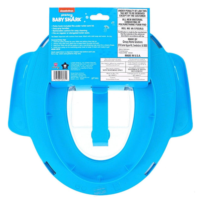 Pinkfong Baby Shark Fun at Sea Soft Potty Seat with Potty Hook