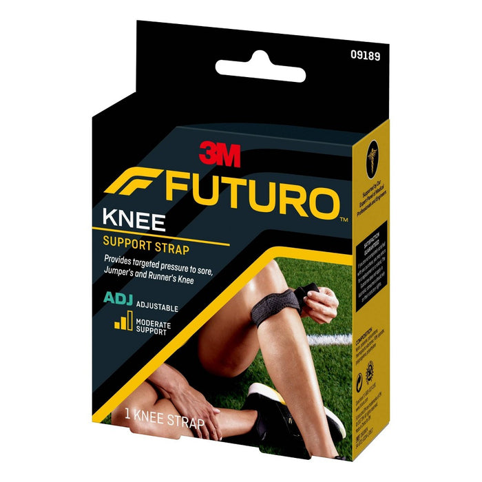 FUTURO Adjustable Knee Strap, Stabilizing Patella Tendon Strap for Runners - 1pk