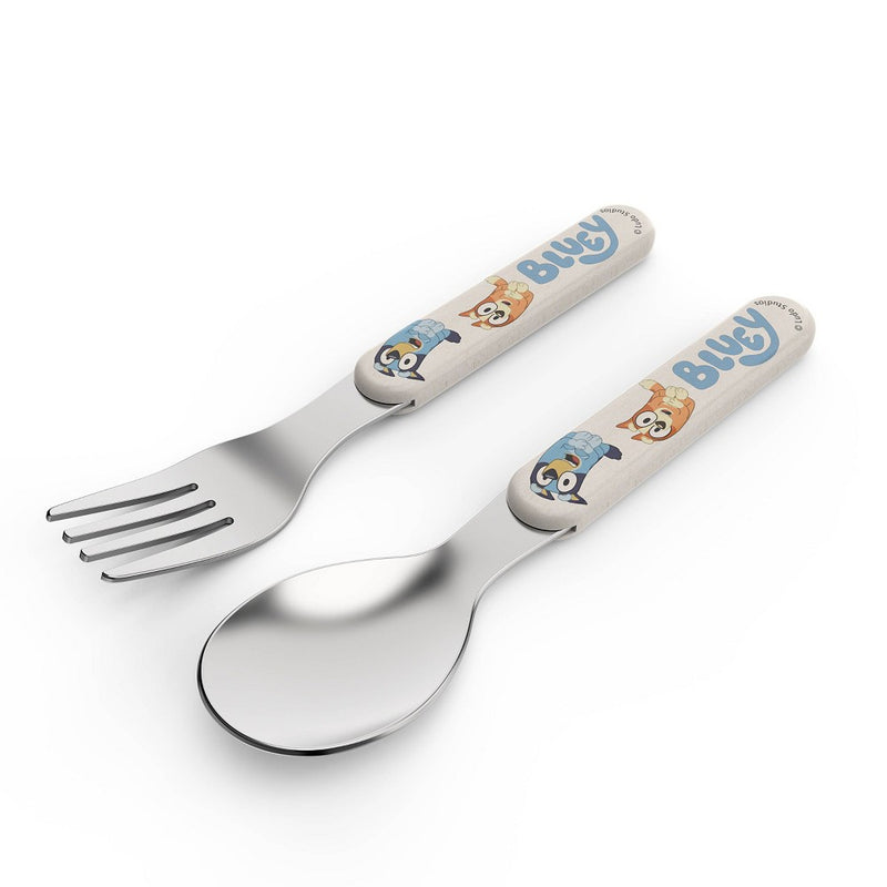 Zak Designs 2pc Bluey Wheat Straw Flatware Set