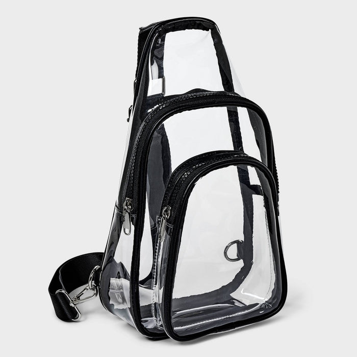 Flap Sling Crossbody Bag - Wild Fable Clear