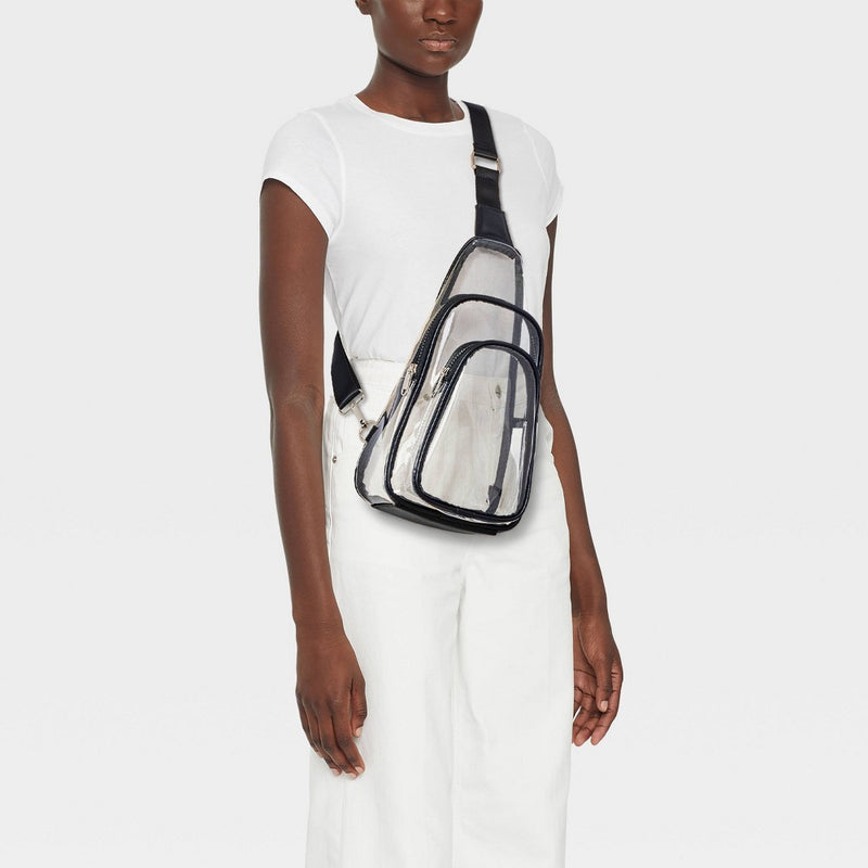 Flap Sling Crossbody Bag - Wild Fable Clear