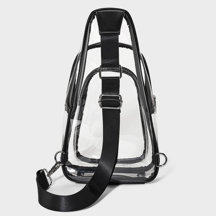 Flap Sling Crossbody Bag - Wild Fable Clear