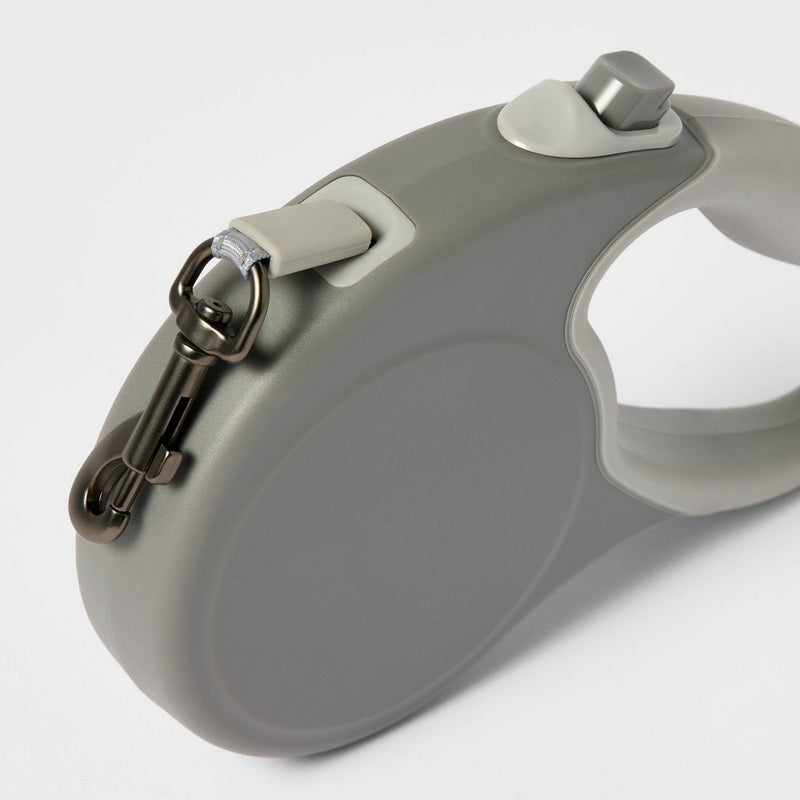 Retractable Dog Leash - S - Gray - Boots & Barkley