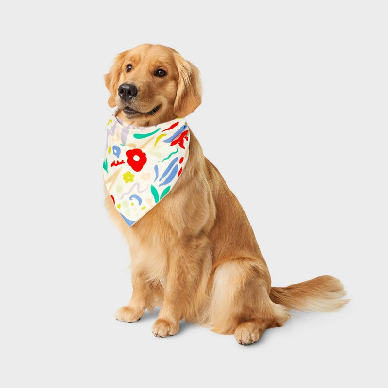 Modern Floral Cat and Dog Bandana - Boots & Barkley - One Size Fits Most