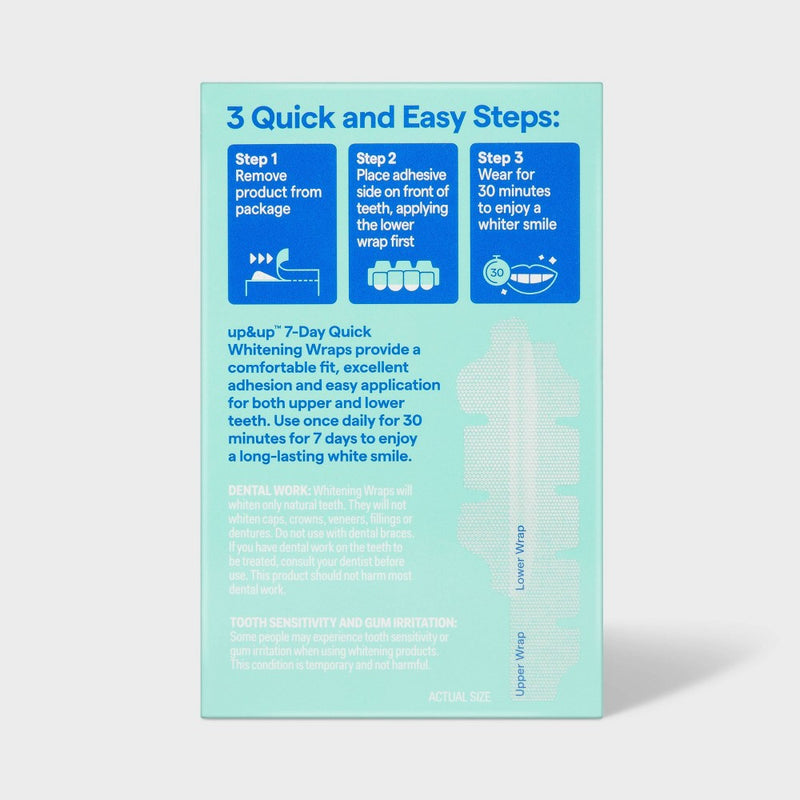 7-Day Quick Whitening Wraps - up & up