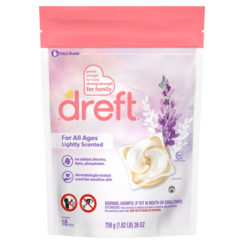 Dreft Laundry Detergent - Lightly Scented - 18ct