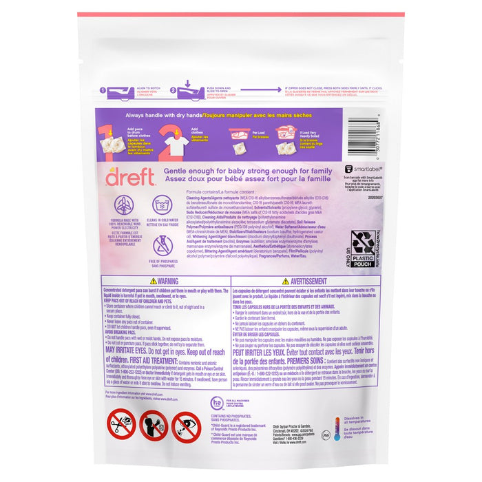 Dreft Laundry Detergent - Lightly Scented - 18ct