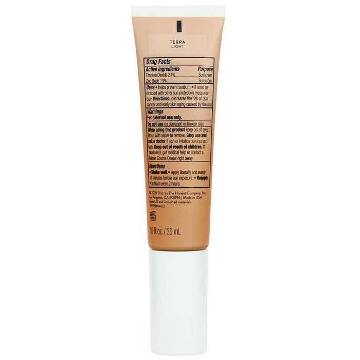 Honest Beauty CC Tinted Moisturizer with Vitamin C Blue Light Defence - SPF 30 - Terra Light - 1 fl oz