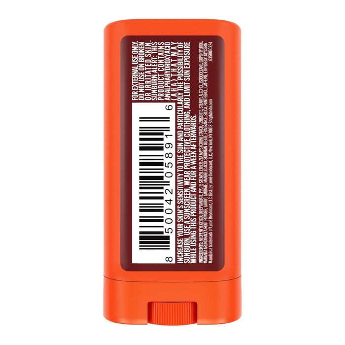 Mando Whole Body Deodorant - Men's Aluminum-Free Smooth Solid Stick Deodorant - Bourbon Leather - Trial Size - 0.5oz