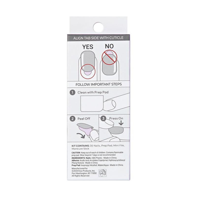 imPRESS Press-On Manicure Fake Nails - Heroic - 33ct
