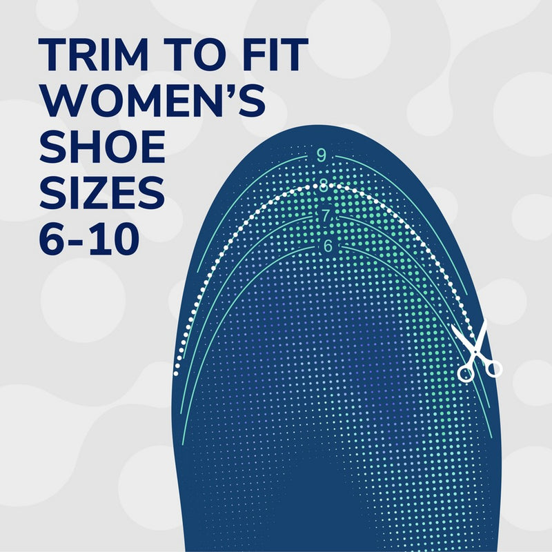 Dr. Scholl's 24-Hour Energy Multipurpose Insoles, Trim to Fit, Women's Shoe Size 6-10 - 1 Pair