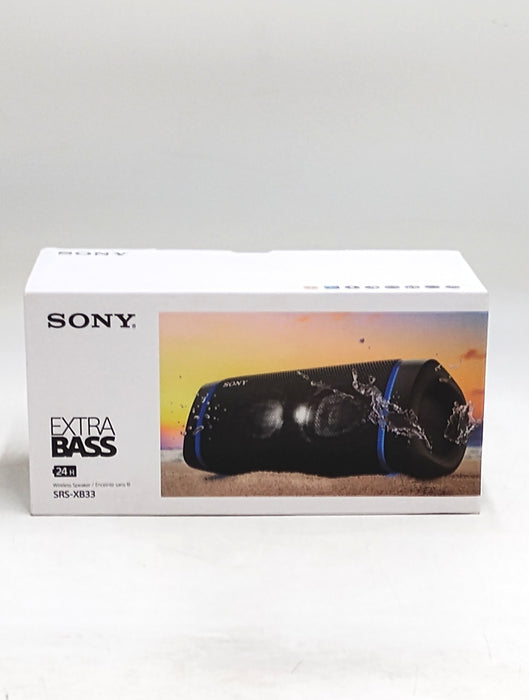Sony SRSXB33 EXTRA BASS Wireless Portable BLUETOOTH IP67 Waterproof Speaker - Black