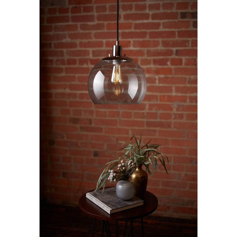 GE Vintage Style Pendant Fixture Satin Nickel
