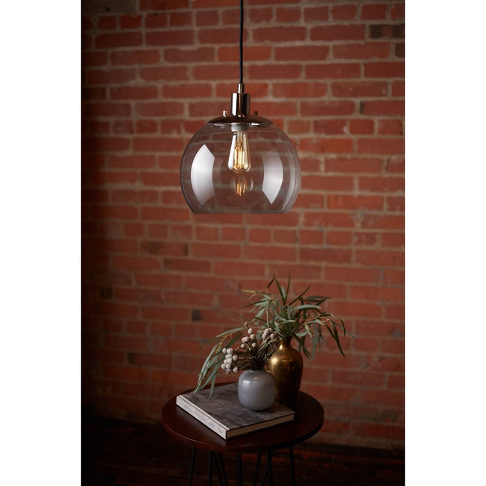 GE Vintage Style Pendant Fixture Satin Nickel