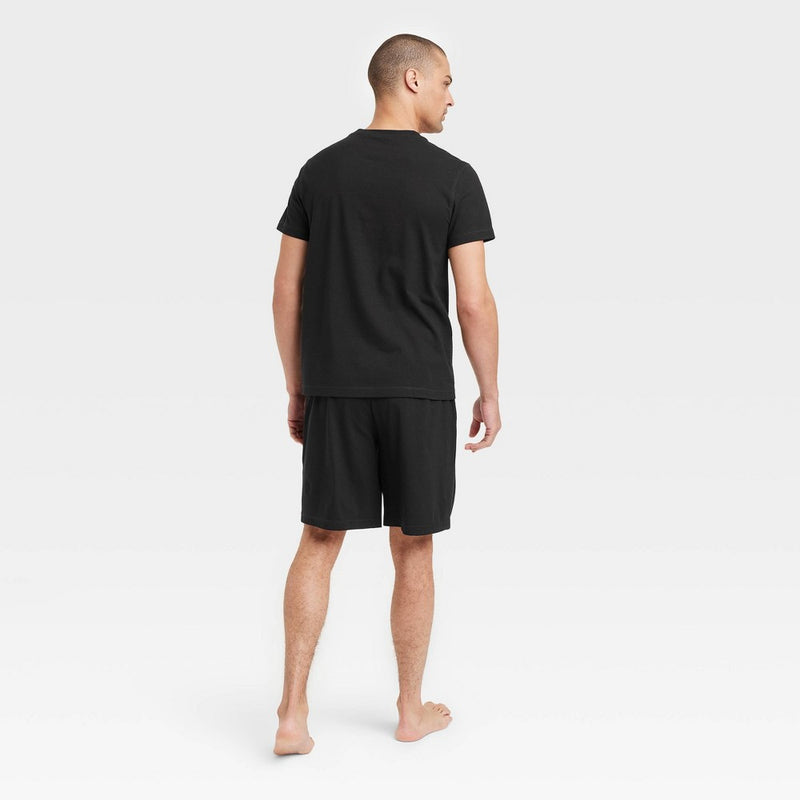 Men's Short Sleeve Pajama Set 2pc - Goodfellow & Co Black XL