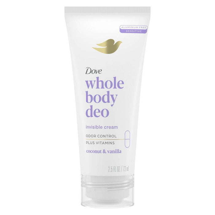 Dove Beauty Coconut & Vanilla Whole Body Deodorant Cream - 2.5 fl oz