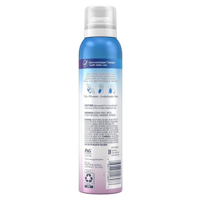 Secret Whole Body Aluminum Free Deodorant Spray - Lilac & Waterlily - 3.5oz