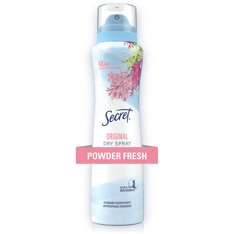 Secret Dry Spray Antiperspirant and Deodorant for Women - Powder Fresh - 4.1oz