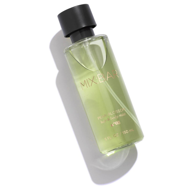 MIX:BAR Pear Blossom Hair & Body Mist - Clean, Vegan Body Spray Fragrance & Hair Perfume for Women - 5 fl oz