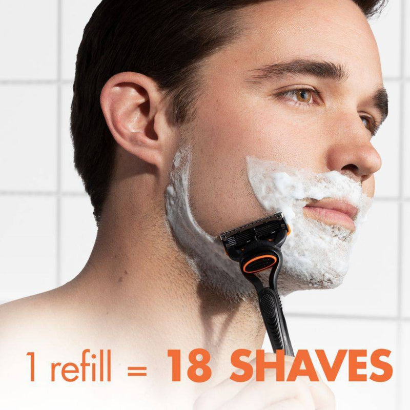 Gillette Fusion Value Pack Razor - Handle + 4 Blade Refills