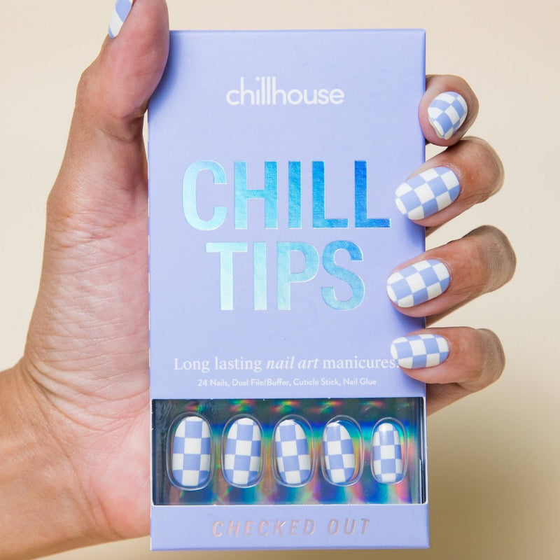 Chillhouse Chill Tips Nail Art Press Ons - Checked Out