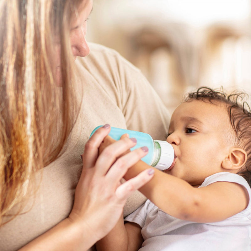 Dr. Brown's 4oz Anti-Colic Options+ Narrow Glass Baby Bottle with Level 1 Slow Flow Nipple - 0m+