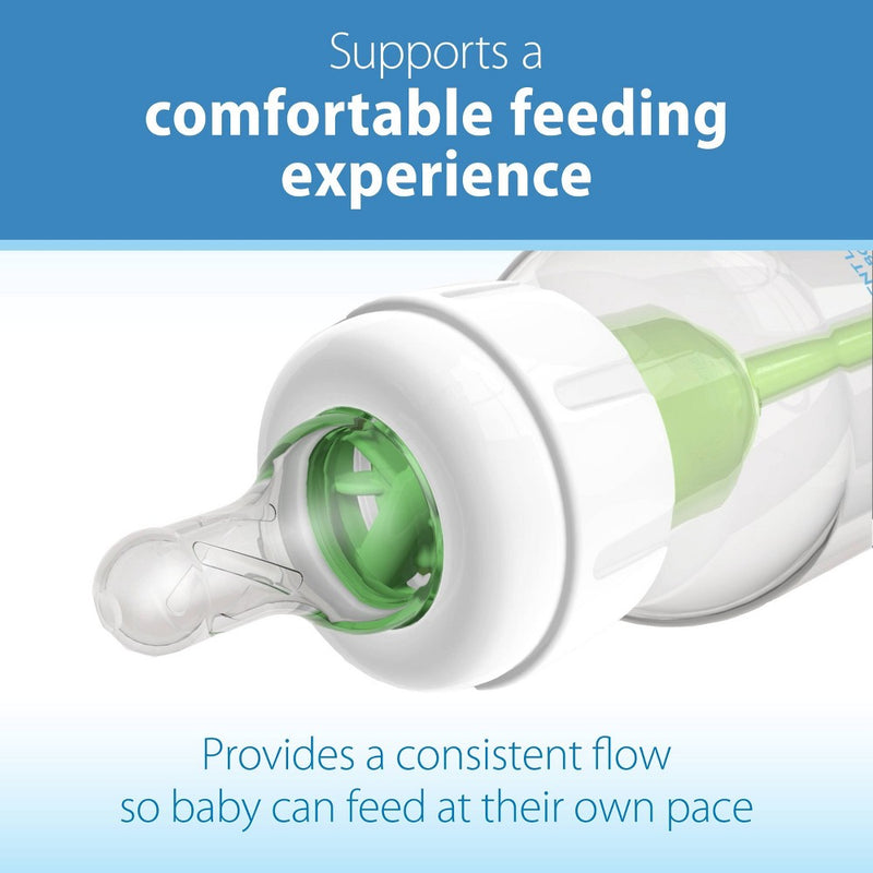 Dr. Brown's 4oz Anti-Colic Options+ Narrow Glass Baby Bottle with Level 1 Slow Flow Nipple - 0m+