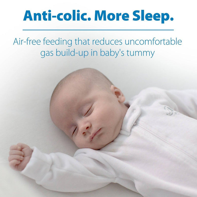 Dr. Brown's 4oz Anti-Colic Options+ Narrow Glass Baby Bottle with Level 1 Slow Flow Nipple - 0m+