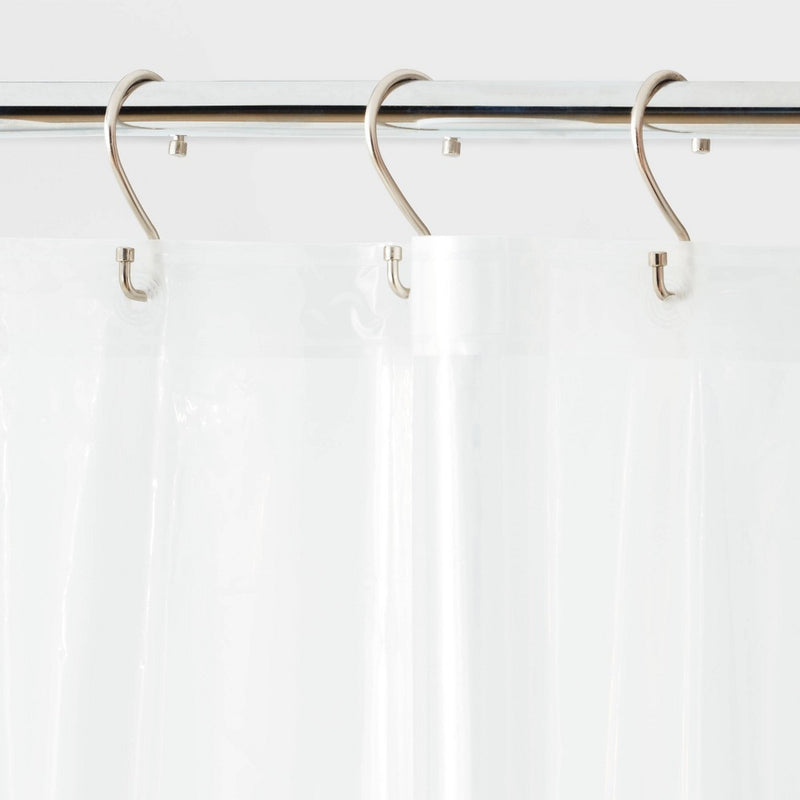 70"x71" Lightweight Color Shower Liner Clear - Room Essentials