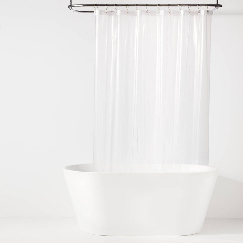 70"x71" Lightweight Color Shower Liner Clear - Room Essentials