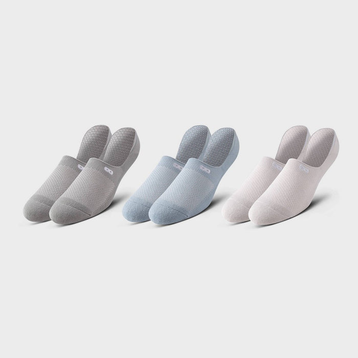 Pair of Thieves Men's Neutral No Show Socks 3pk - Blue 6-12