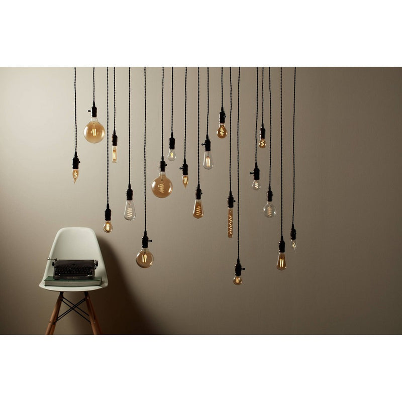 GE Vintage Style Pendant Fixture Soft Gold