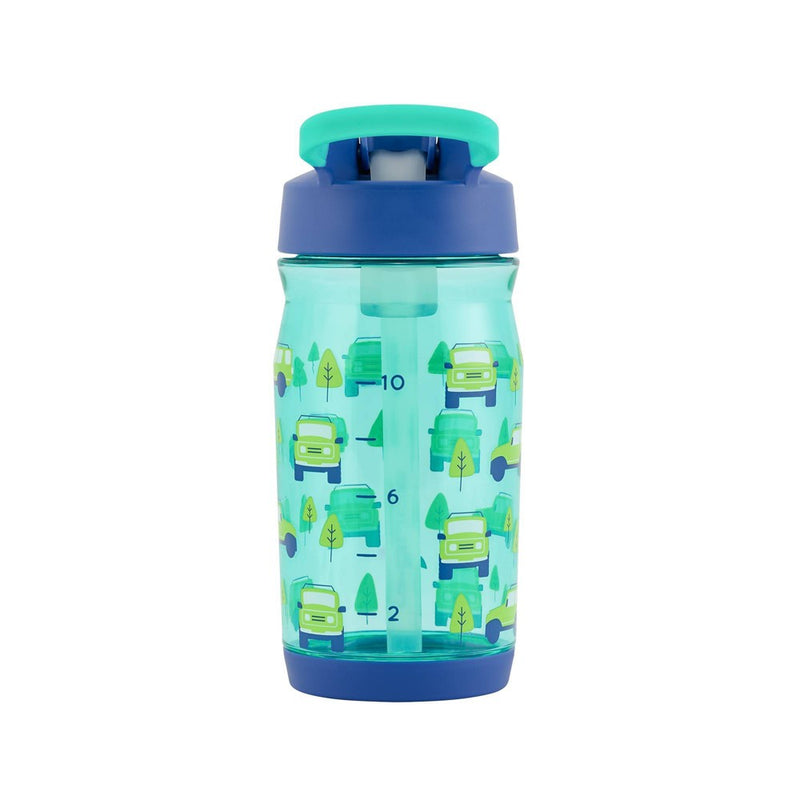 Reduce 14oz Plastic Adventure Rolls Hydrate Tritan Kids Water Bottle with Straw Lid