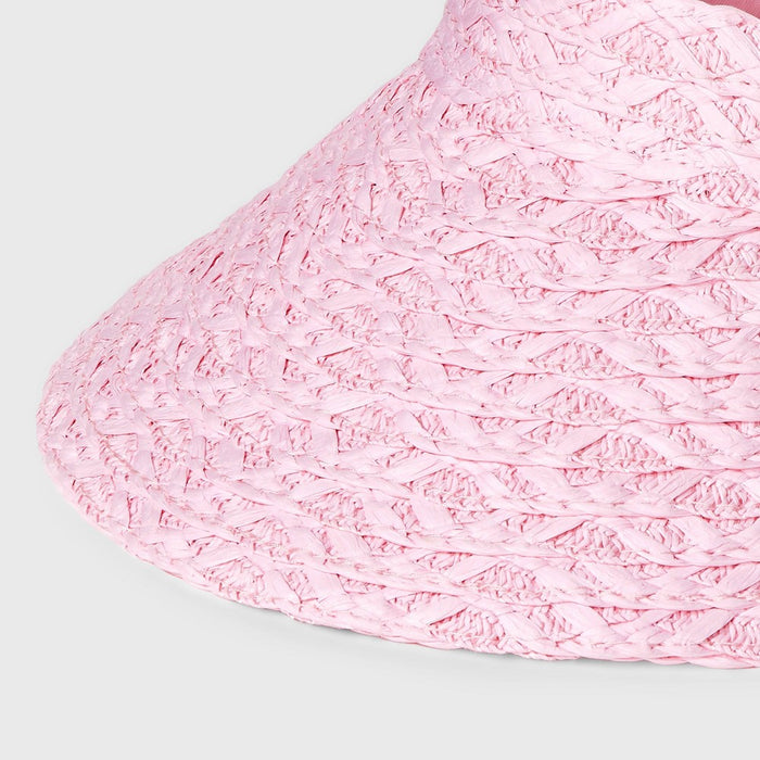 Straw Visor Hat - A New Day Pink