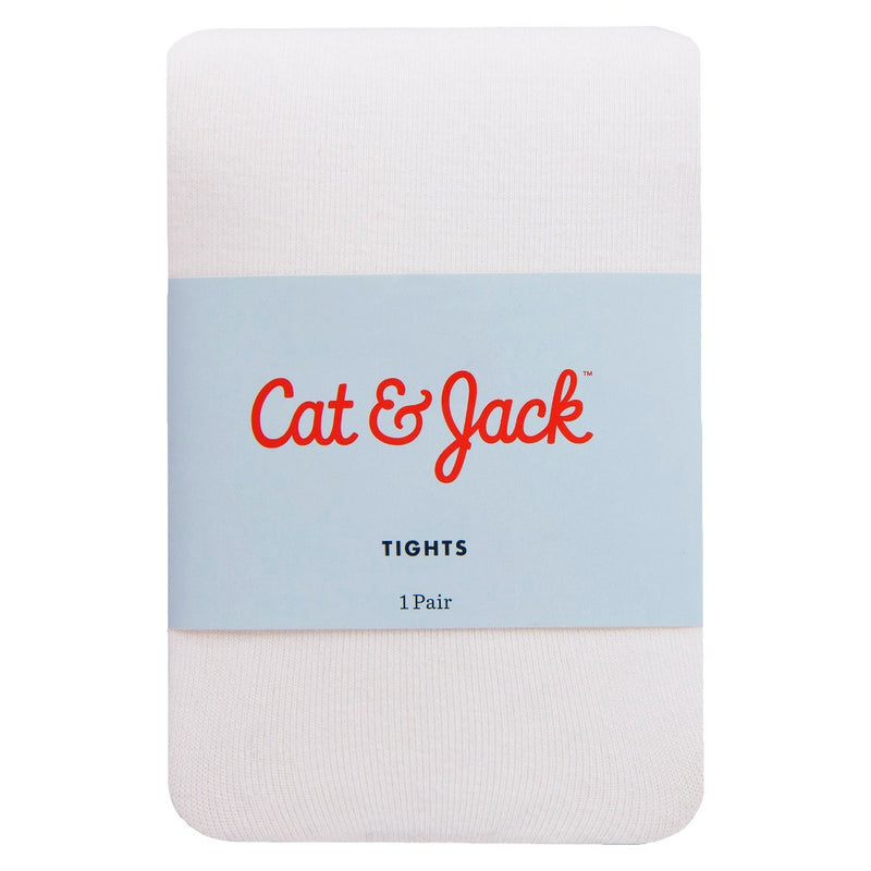 Baby Girls' Solid Tights - Cat & Jack White 12-24M