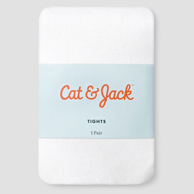 Baby Girls' Solid Tights - Cat & Jack White 12-24M