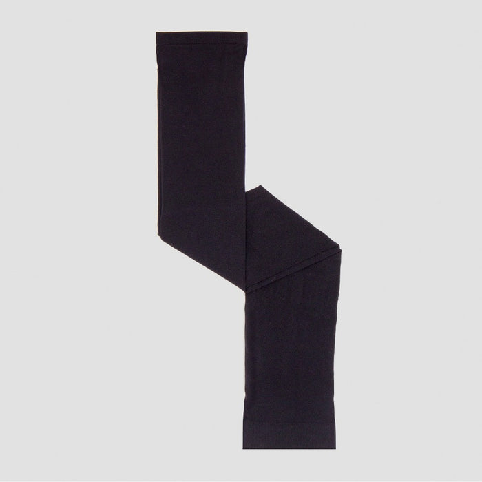 Girls' High Waisted Footless Tights - Cat & Jack Black 7-10